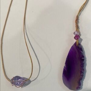 Purple Agate Pendant bookmark